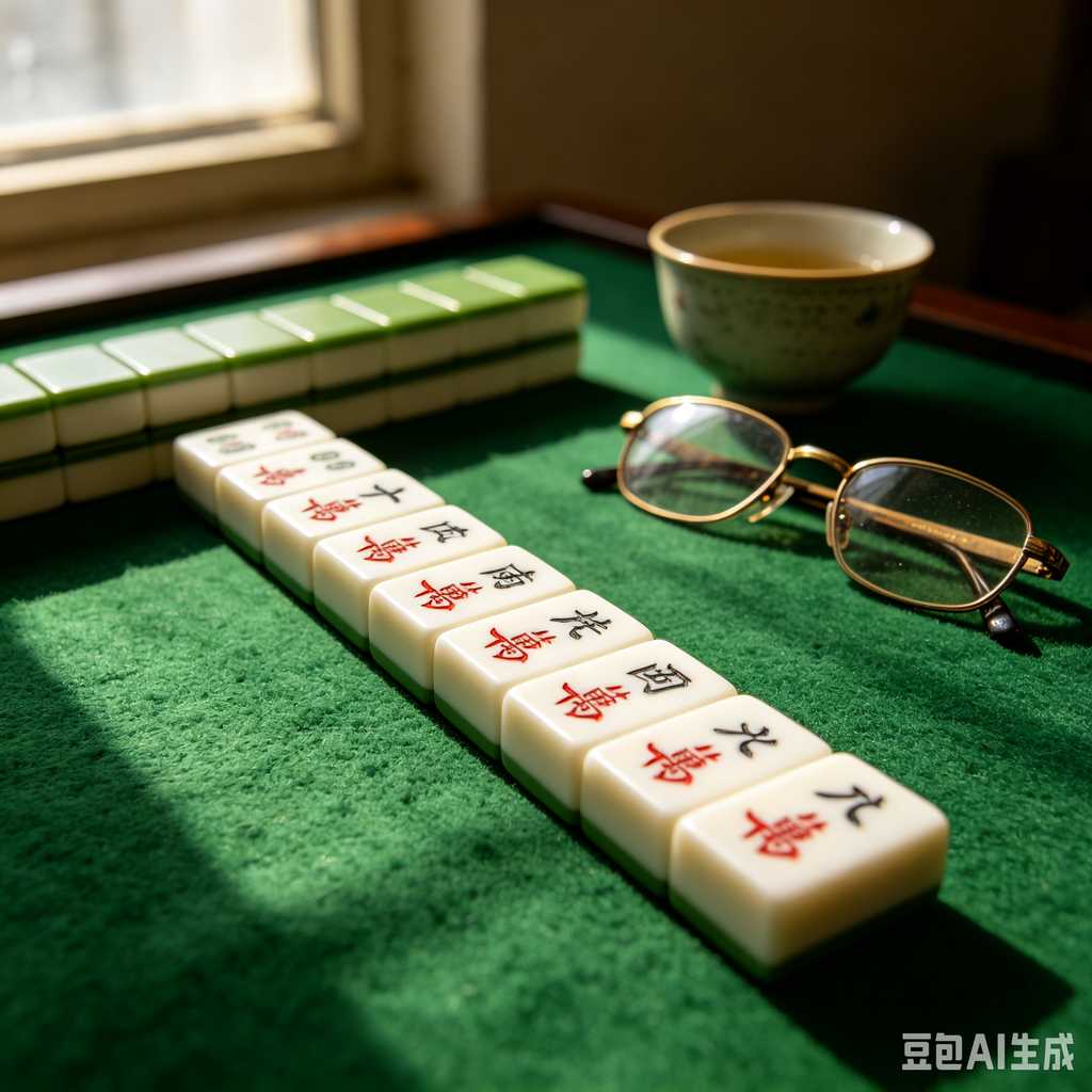 wooden mahjong set