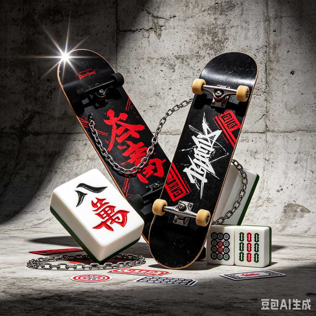 trendy color mahjong set