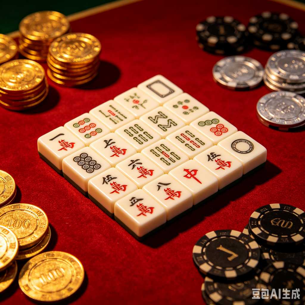 engraved texture mahjong tiles
